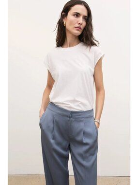 AYR Supercool Tee in 100% Pima Cotton, White, Size Small